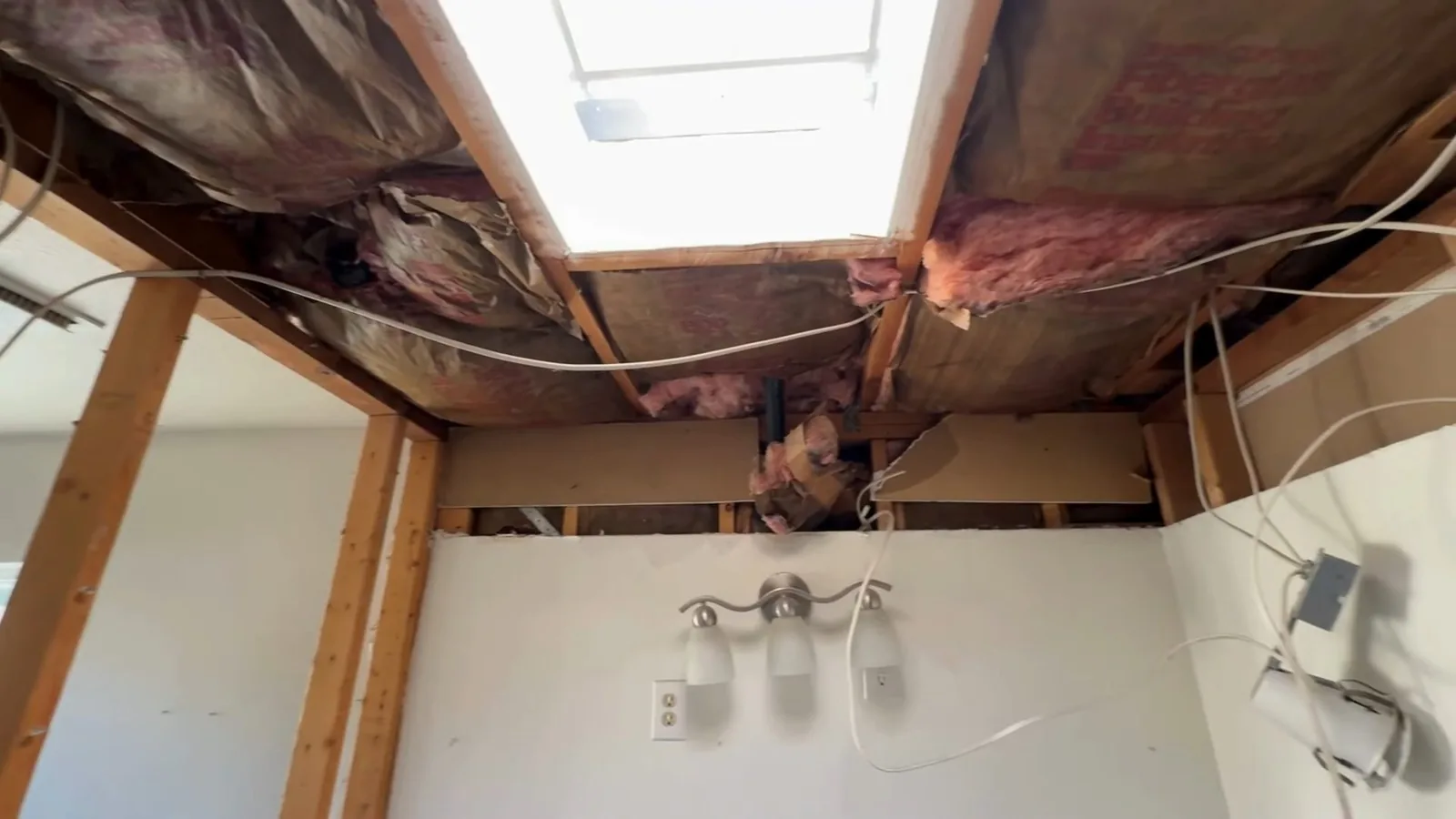 New supply lines roughed in before bathroom drywall during Bathroom Plumbing & Remodel service in Alpharetta