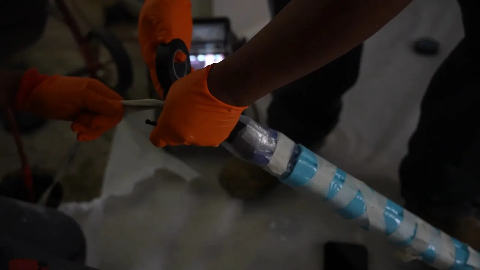 A cured-in-place liner inspected after installation during a service visit in Dunwoody, GA