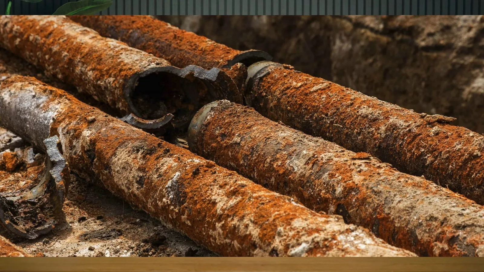A resin-coated liner staged before a trenchless sewer repair, representing Hydro Jetting service