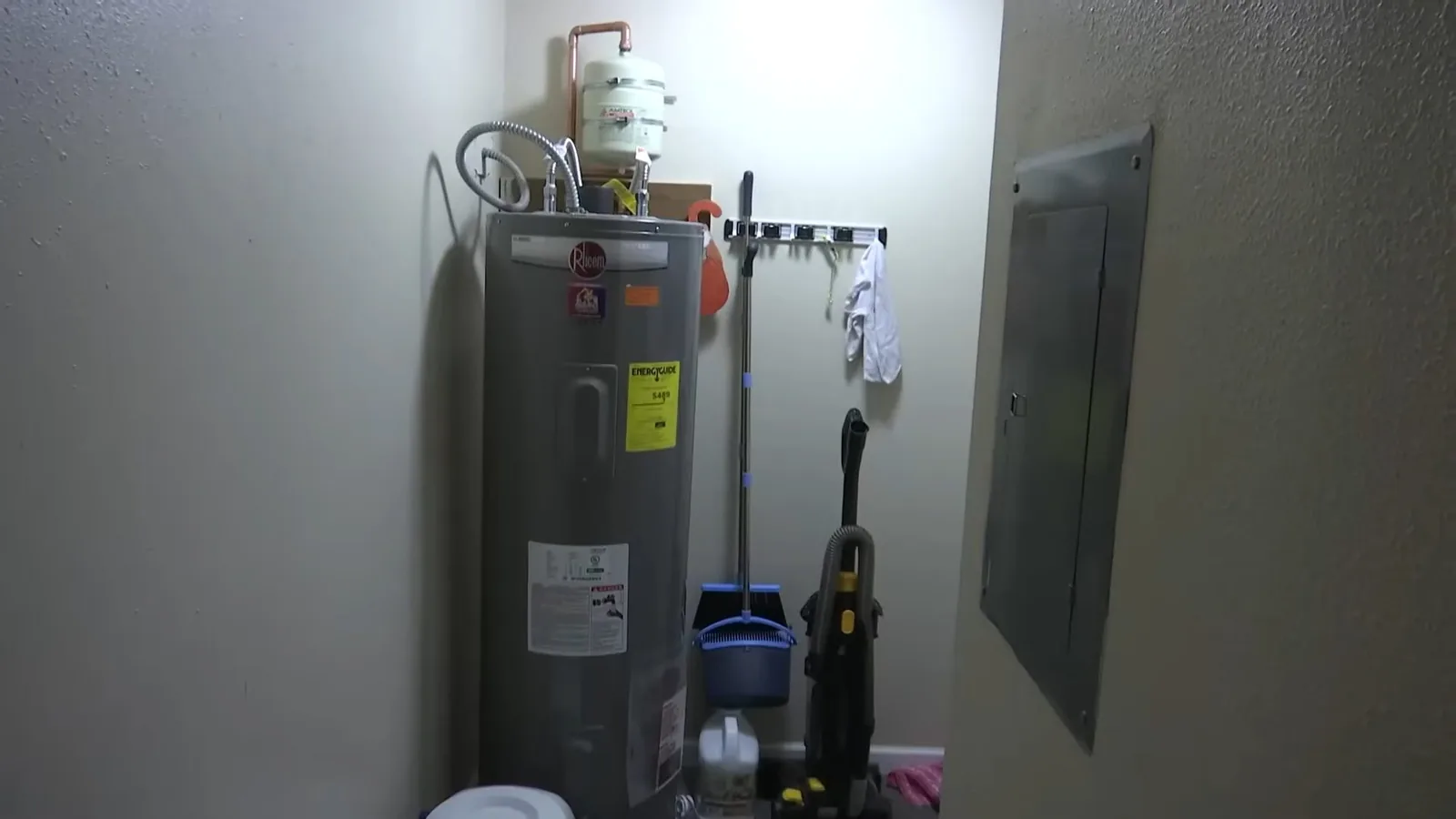 A water heater's pressure relief valve being tested, closing out the Alpharetta Plumbing Pros home page